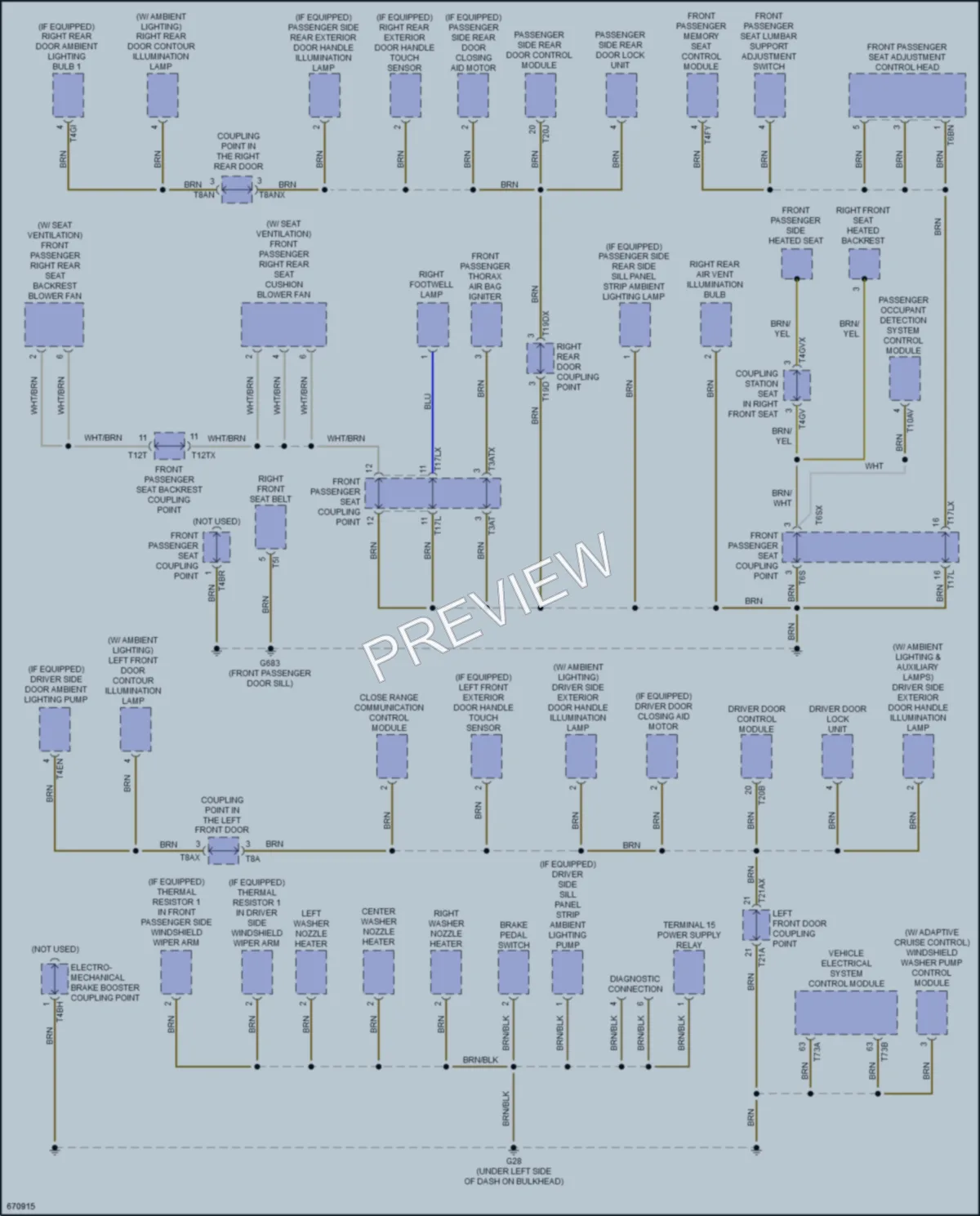 2019 Audi Q8 Ground Distribution wiring diagram preview