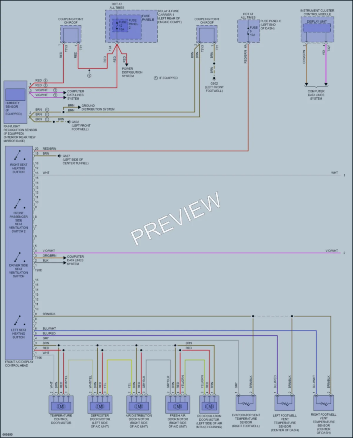 2019 Audi S4 Air Conditioning wiring diagram preview