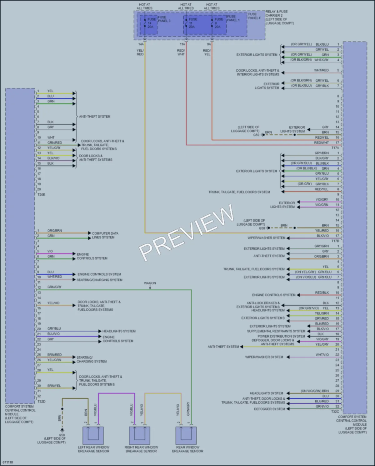 2019 Audi S4 Body Control Modules wiring diagram preview