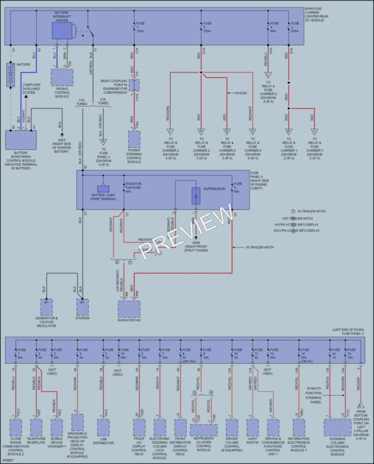 2019 Audi S4 Power Distribution wiring diagram preview
