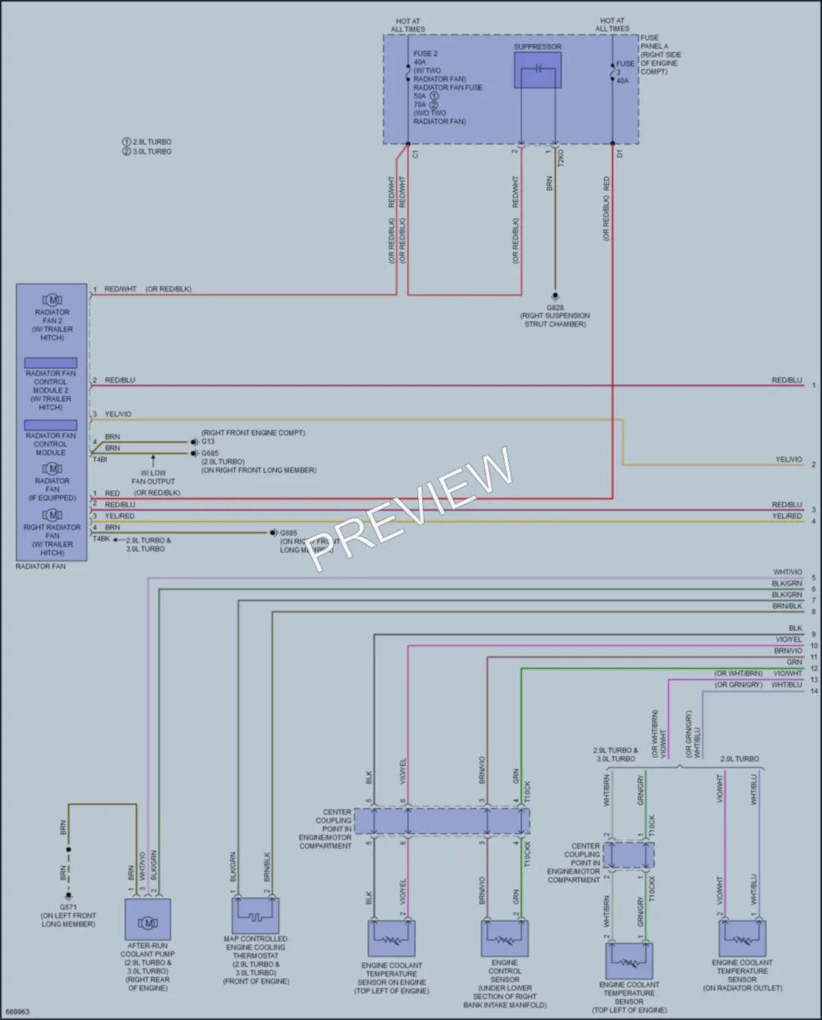 2019 Audi S5 Cooling Fan wiring diagram preview