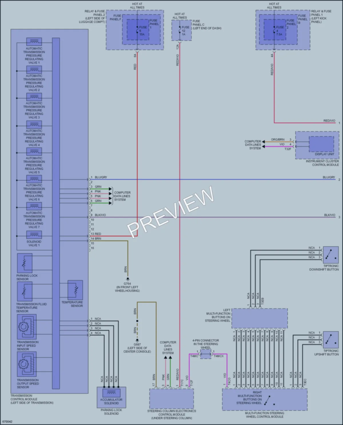 2019 Audi S5 Transmission wiring diagram preview