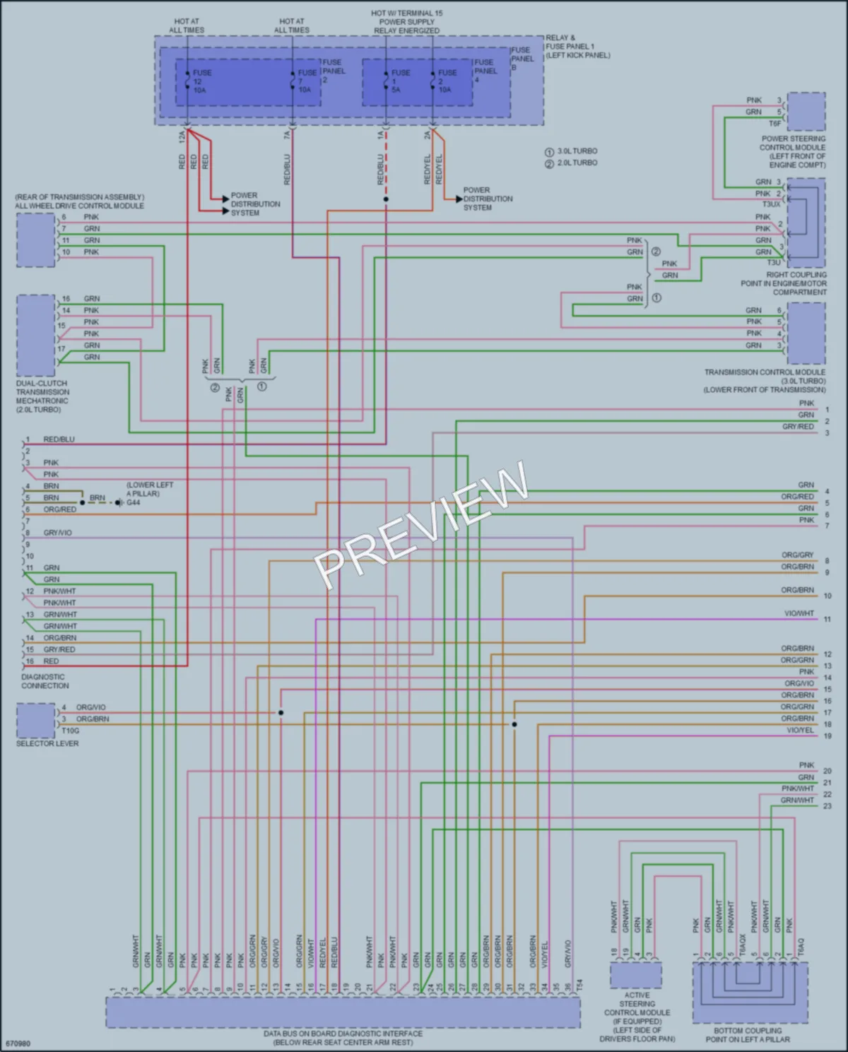 2019 Audi SQ5 Computer Data Lines wiring diagram preview