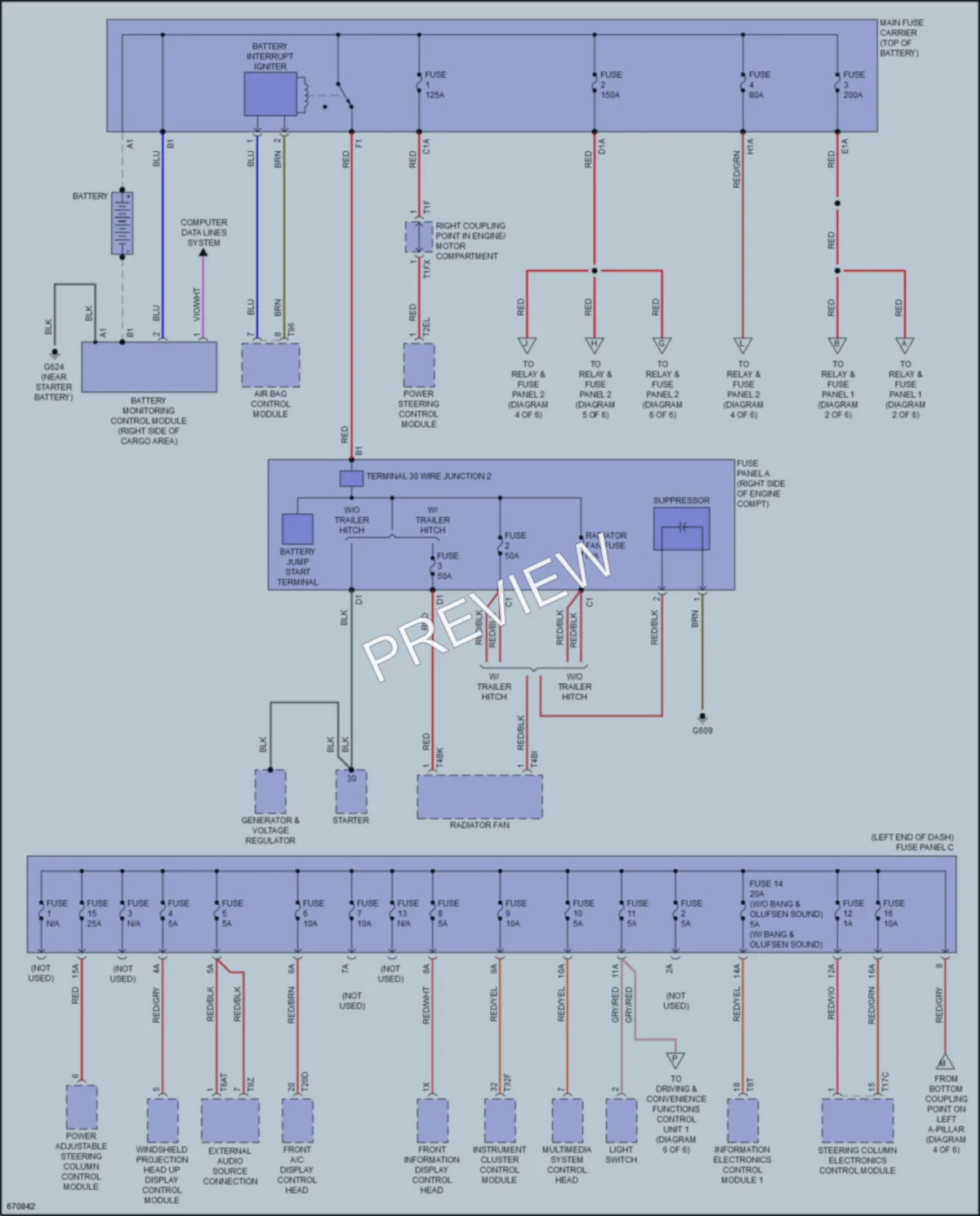 2019 Audi SQ5 Power Distribution wiring diagram preview