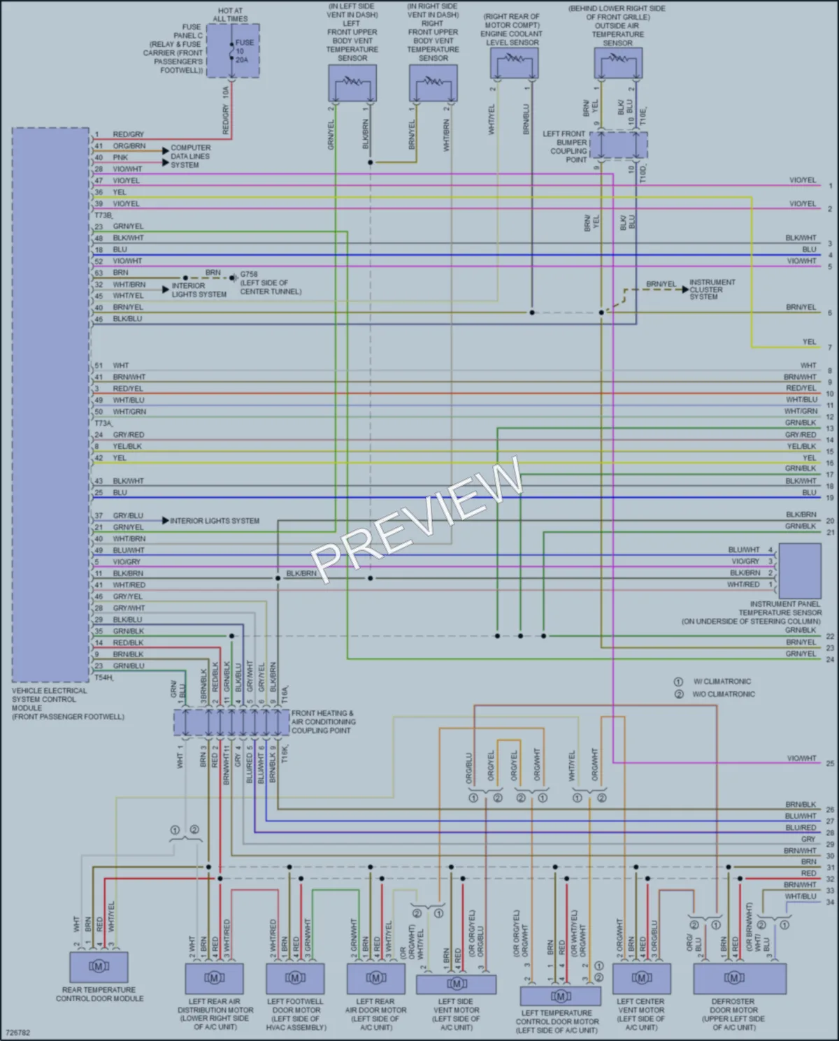 2019 Audi etron Air Conditioning wiring diagram preview