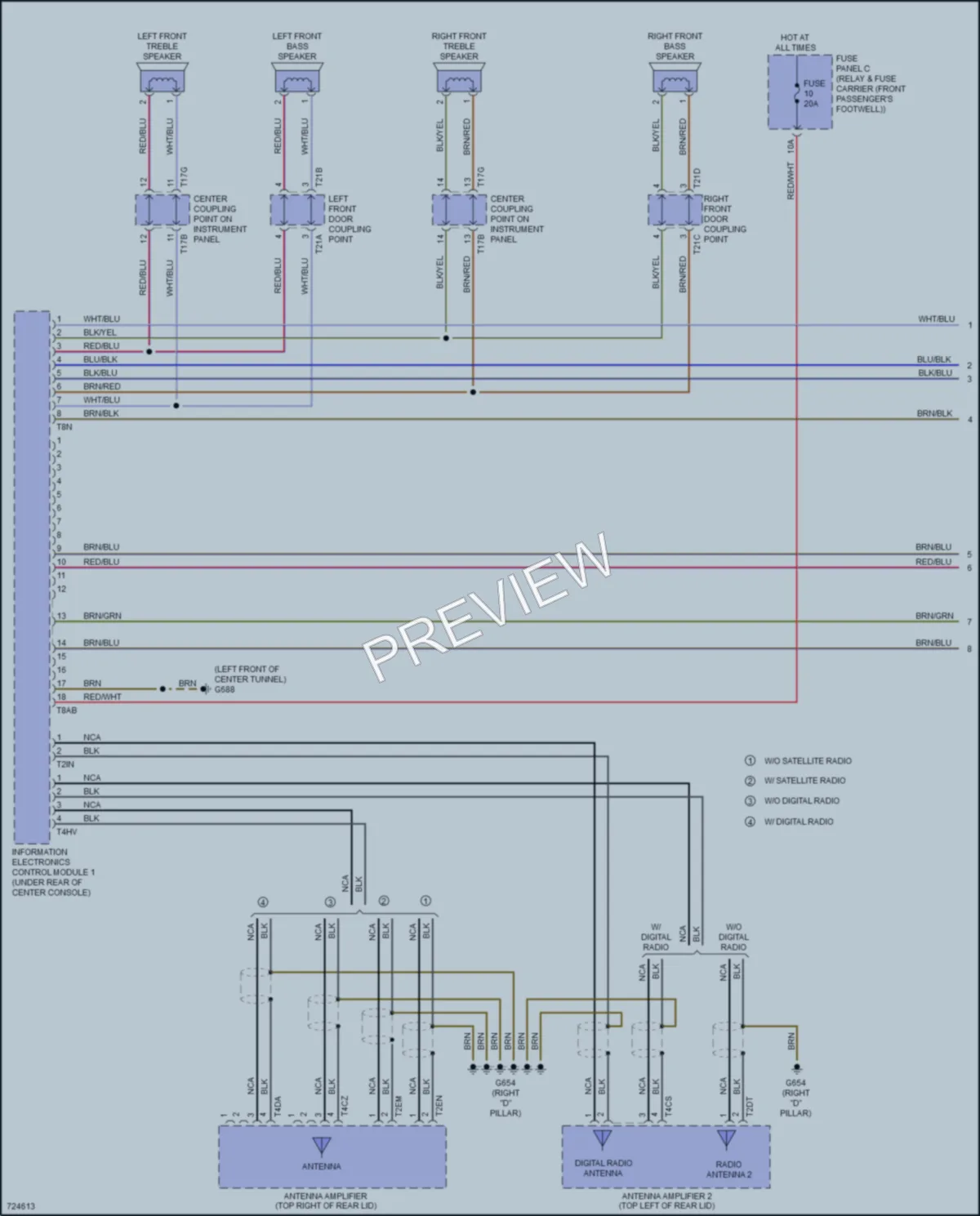 2019 Audi etron Navigation wiring diagram preview
