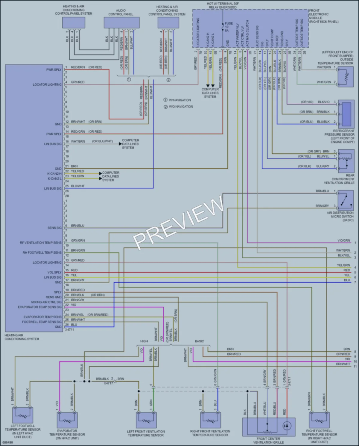 2019 BMW 230i Air Conditioning wiring diagram preview