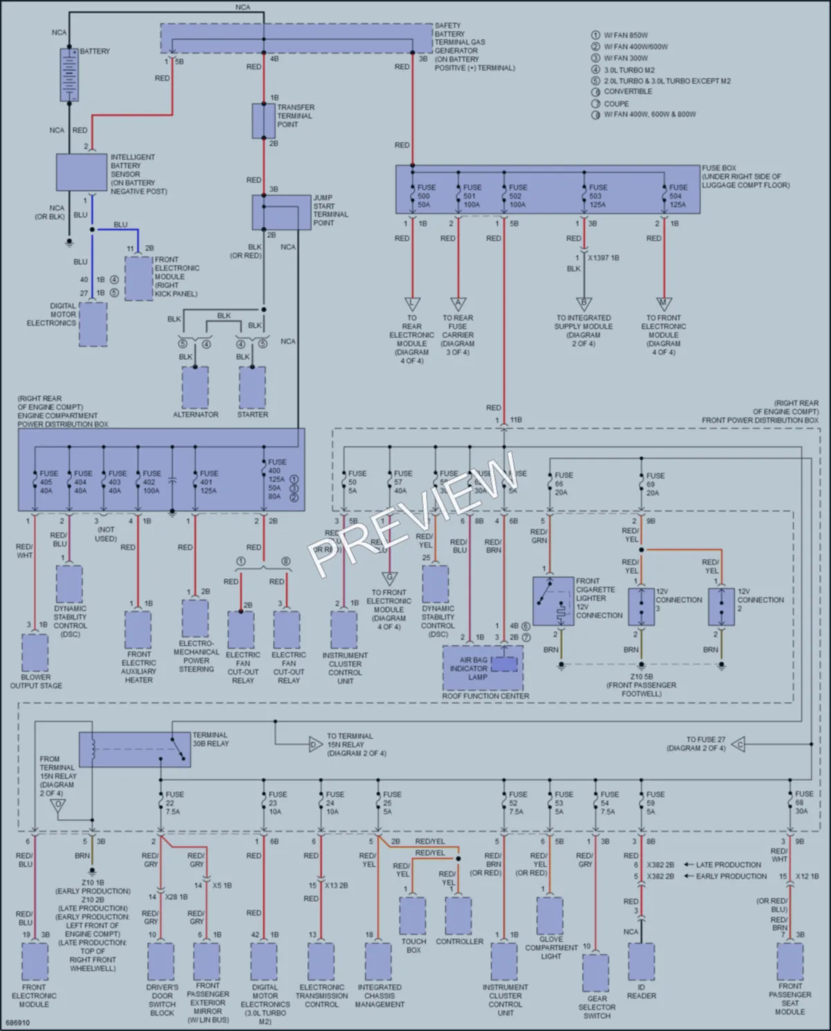 2019 BMW 230i Power Distribution wiring diagram preview