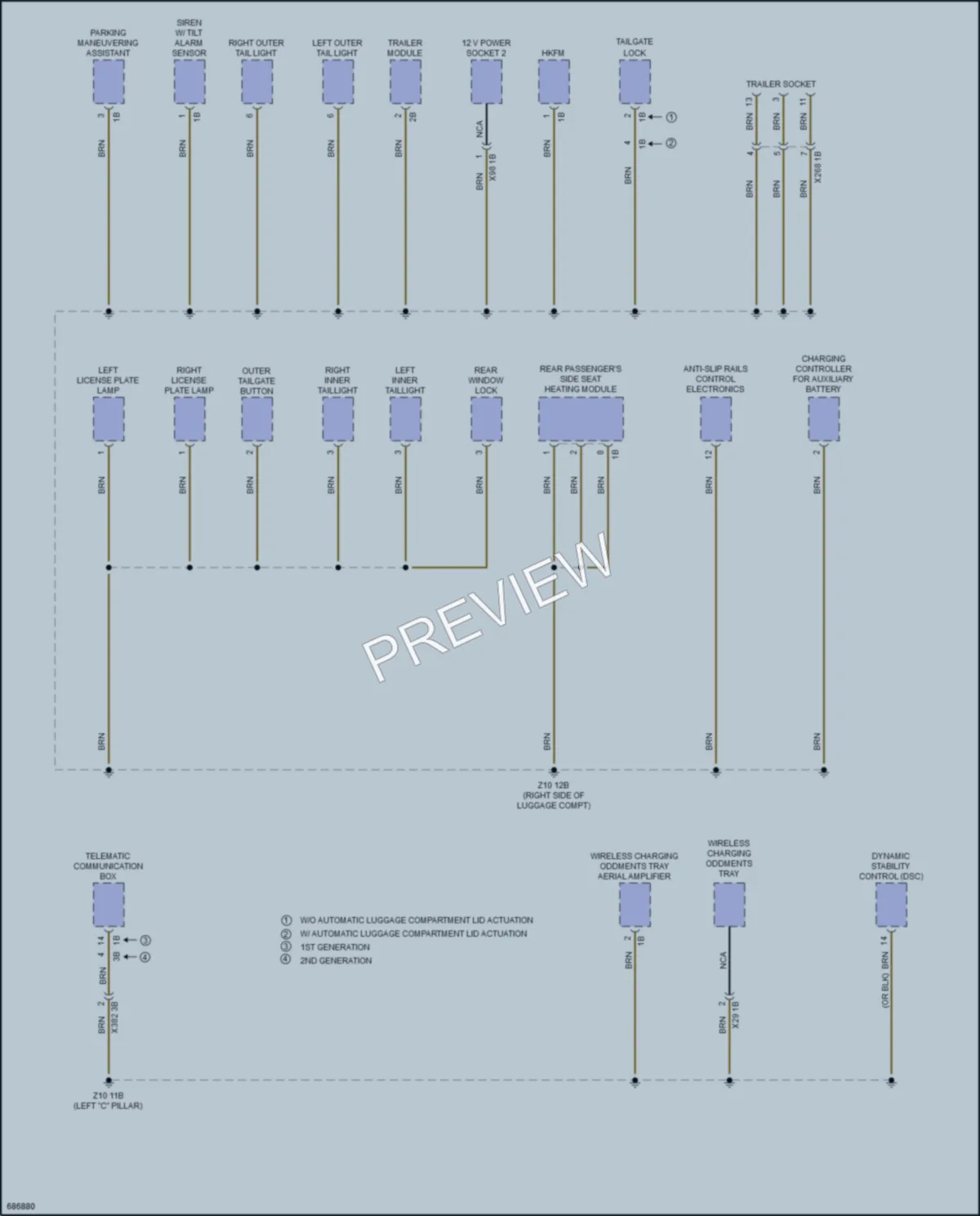 2019 BMW 330i Ground Distribution wiring diagram preview