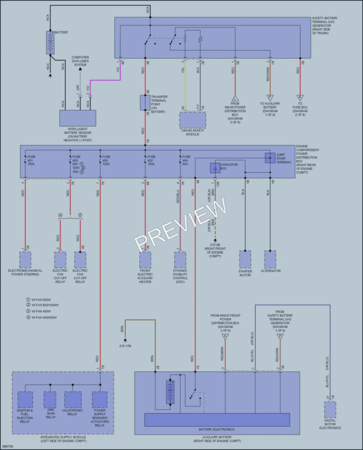 2019 BMW 330i Power Distribution wiring diagram preview