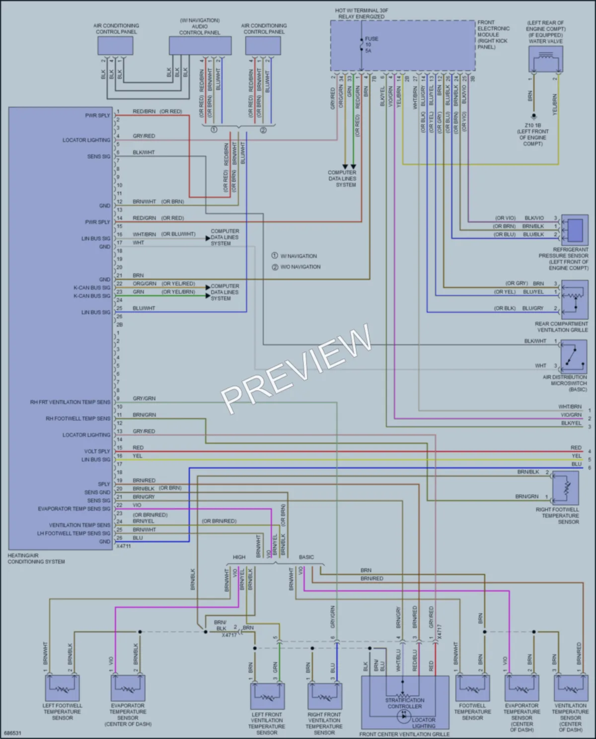 2019 BMW 330iGranTurismo Air Conditioning wiring diagram preview