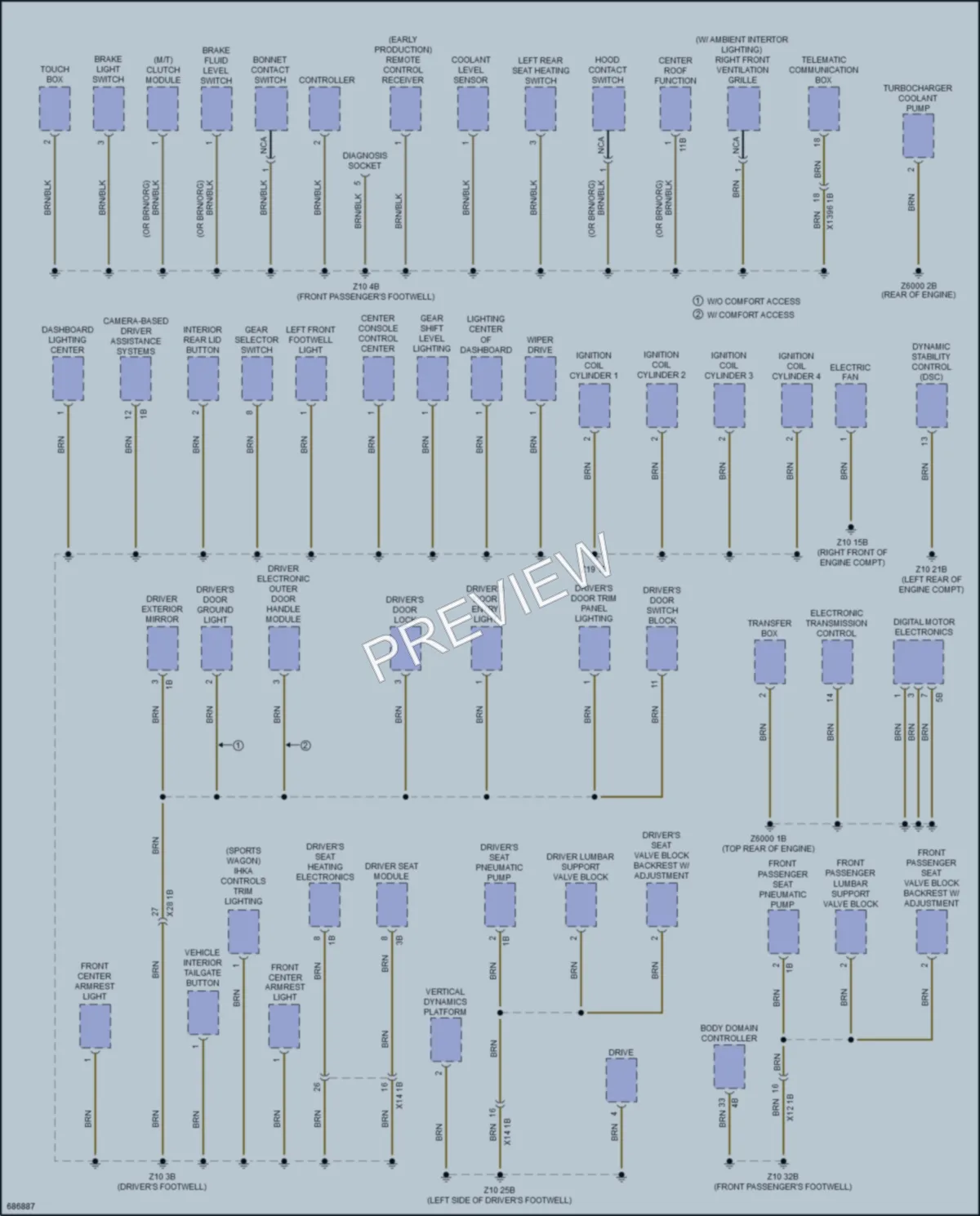 2019 BMW 330iGranTurismo Ground Distribution wiring diagram preview
