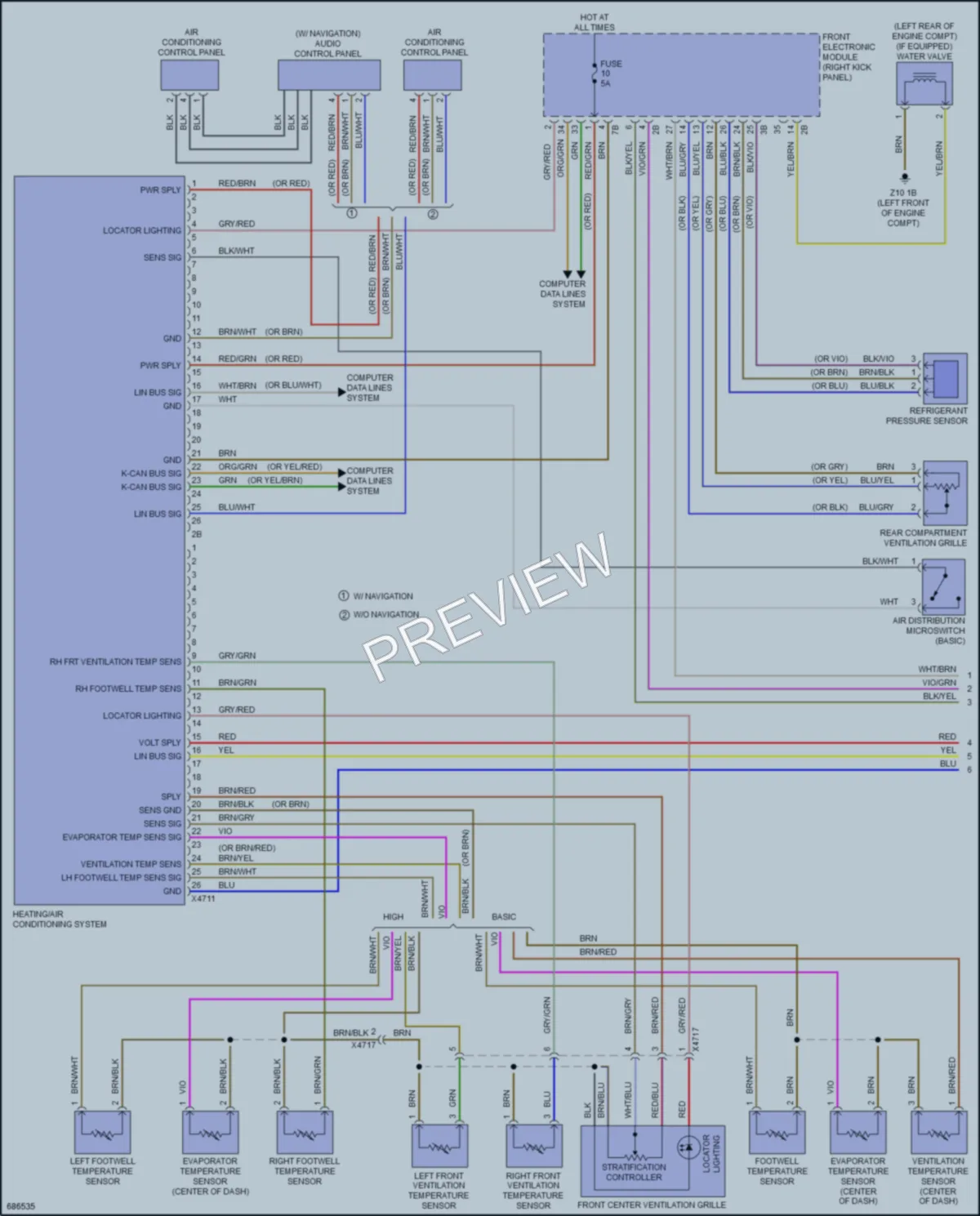 2019 BMW 340iGranTurismo Air Conditioning wiring diagram preview