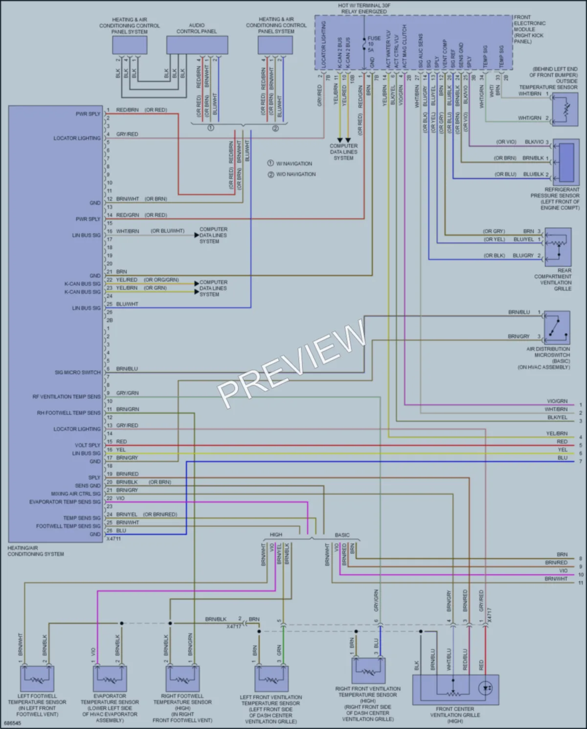 2019 BMW 430i Air Conditioning wiring diagram preview
