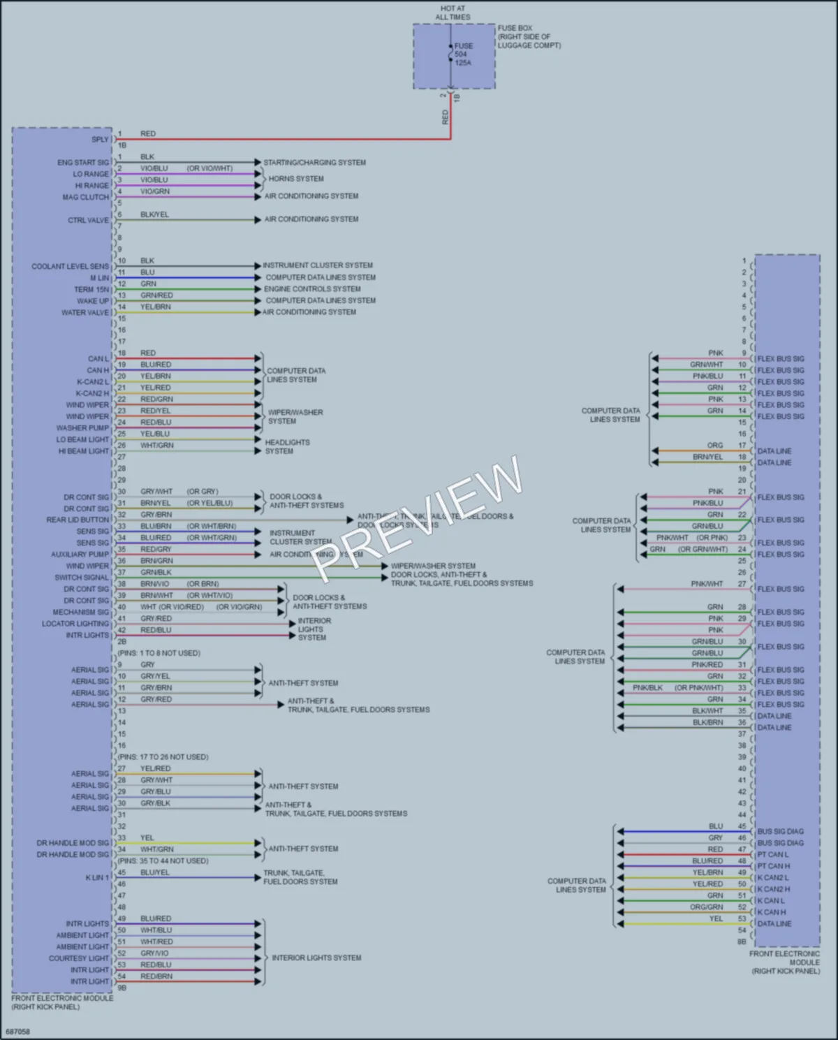 2019 BMW 440i Body Control Modules wiring diagram preview