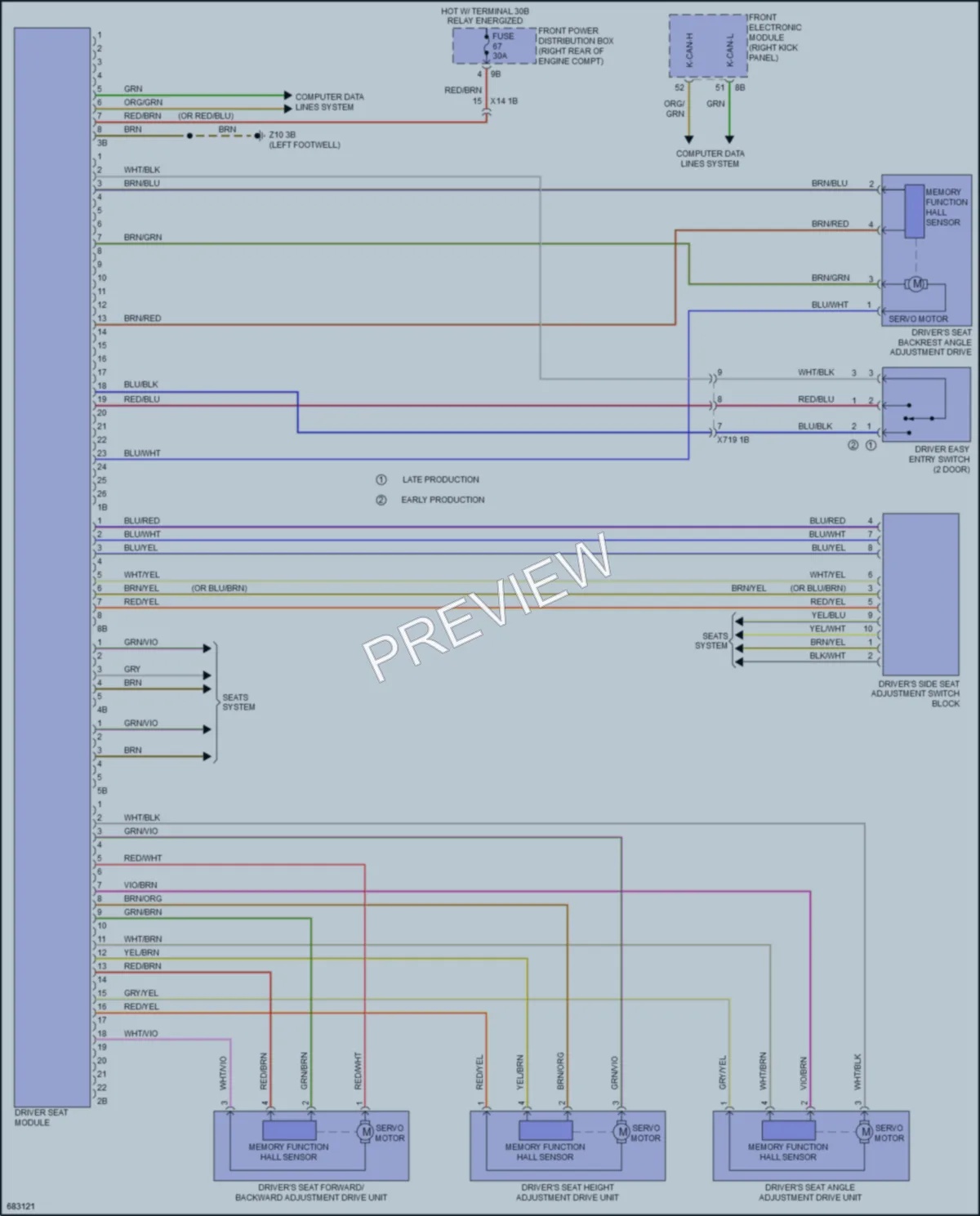 2019 BMW 440iGranCoupe Memory Systems wiring diagram preview