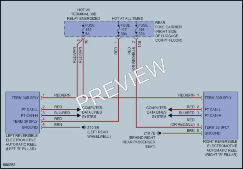 2019 BMW 440iGranCoupe Passive Restraints wiring diagram preview
