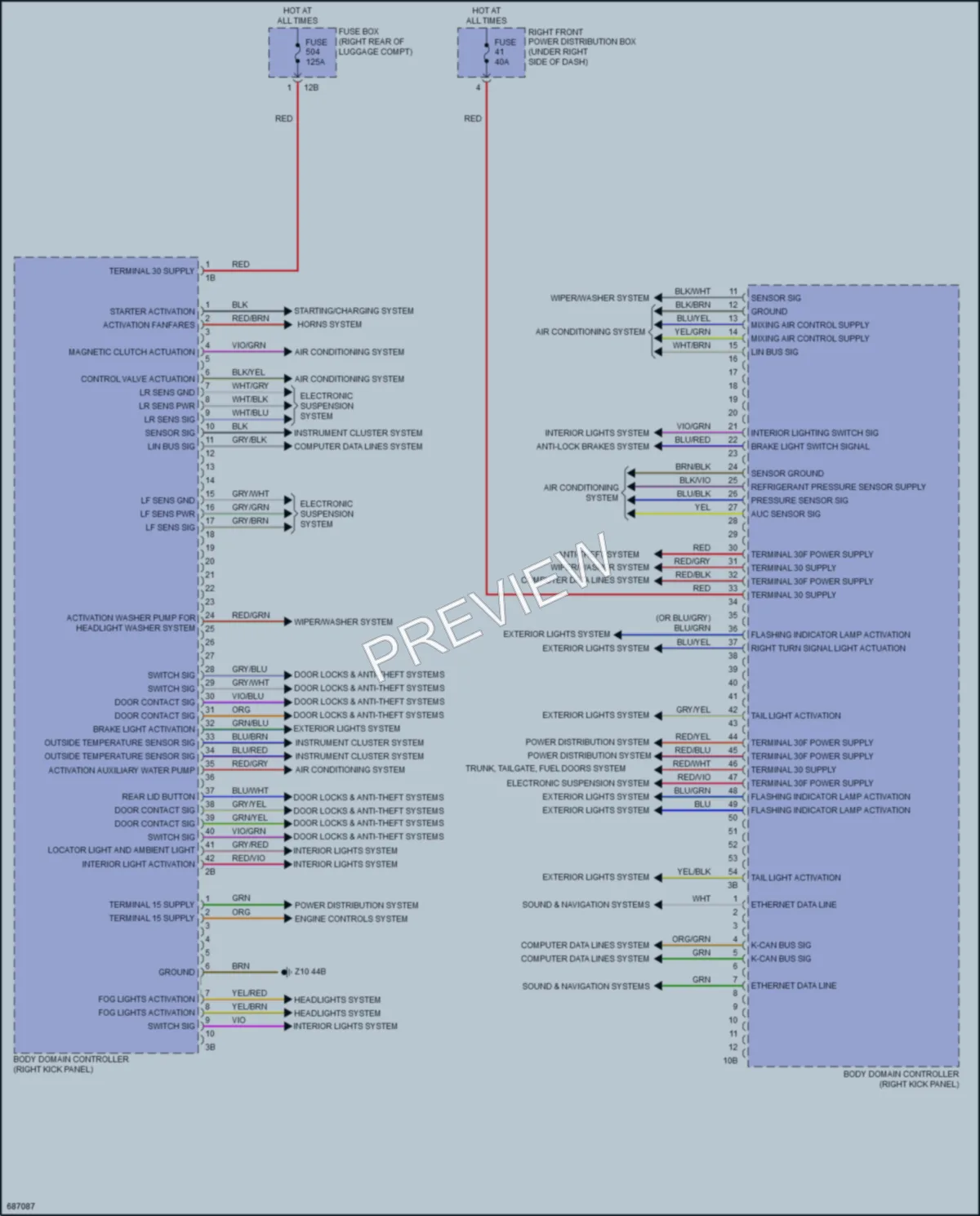 2019 BMW 530e Body Control Modules wiring diagram preview
