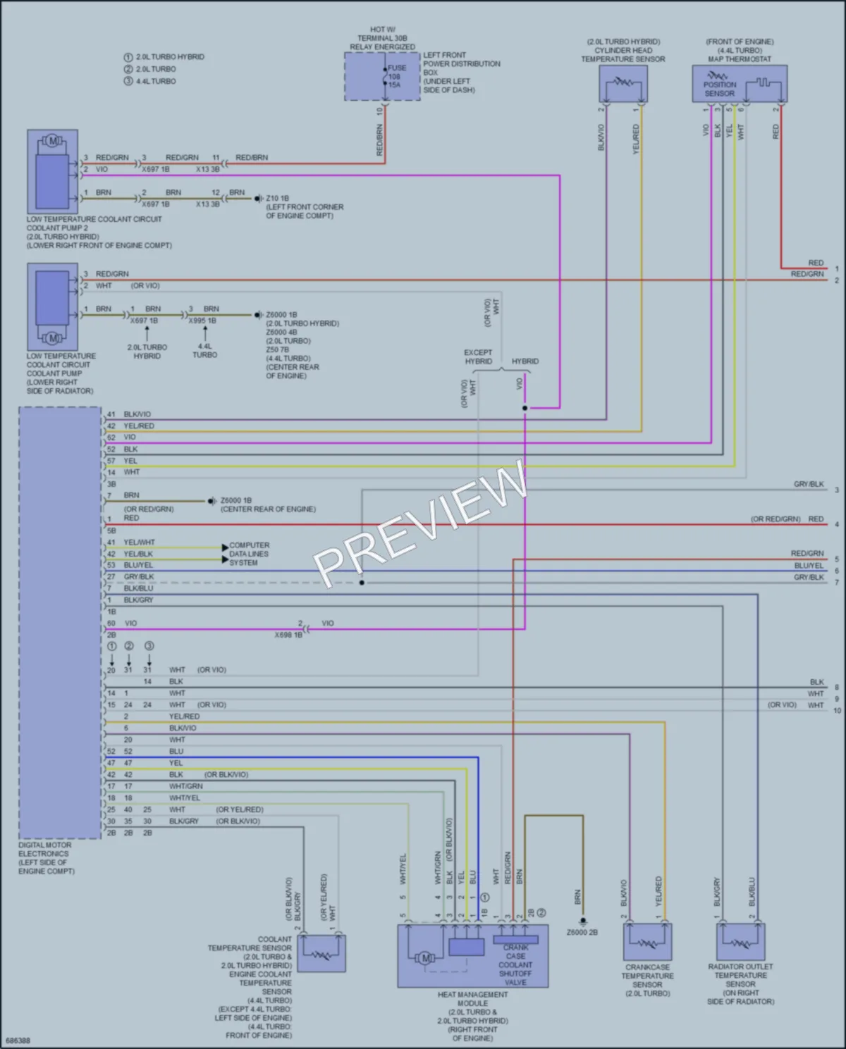 2019 BMW 530e Cooling Fan wiring diagram preview