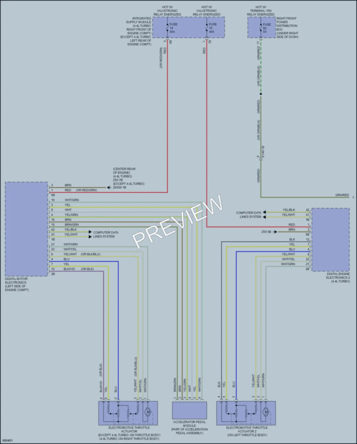 2019 BMW 530i Cruise Control wiring diagram preview