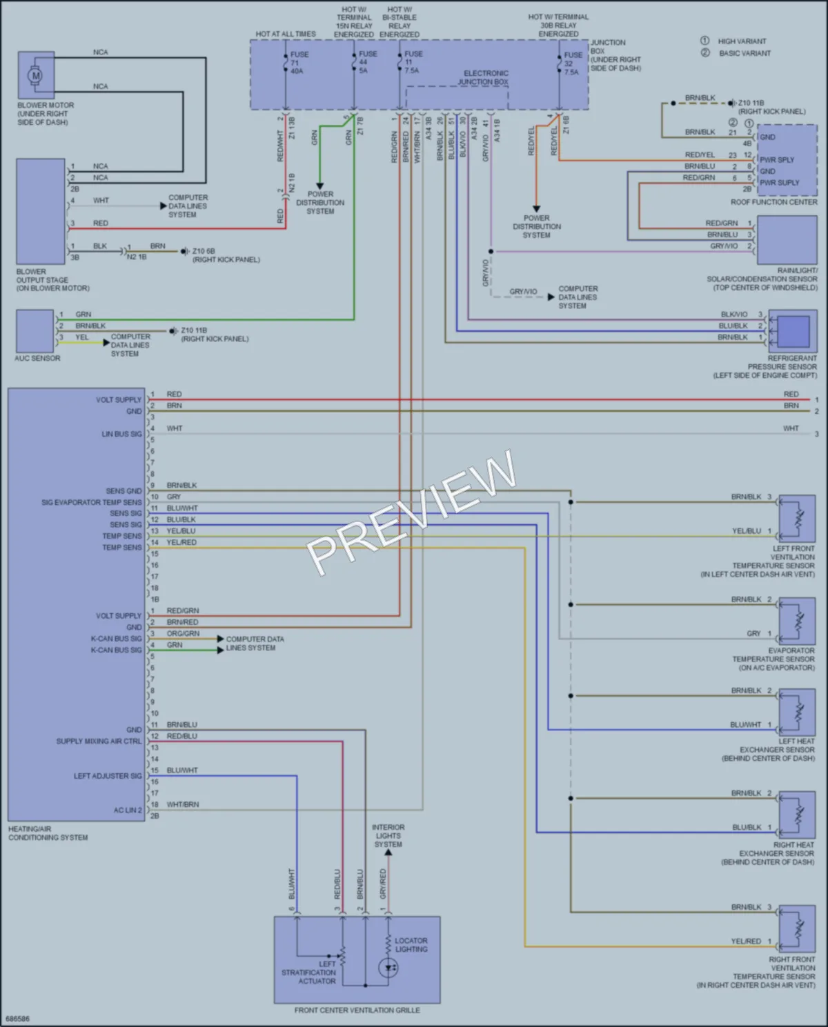 2019 BMW 640iGranCoupe Air Conditioning wiring diagram preview
