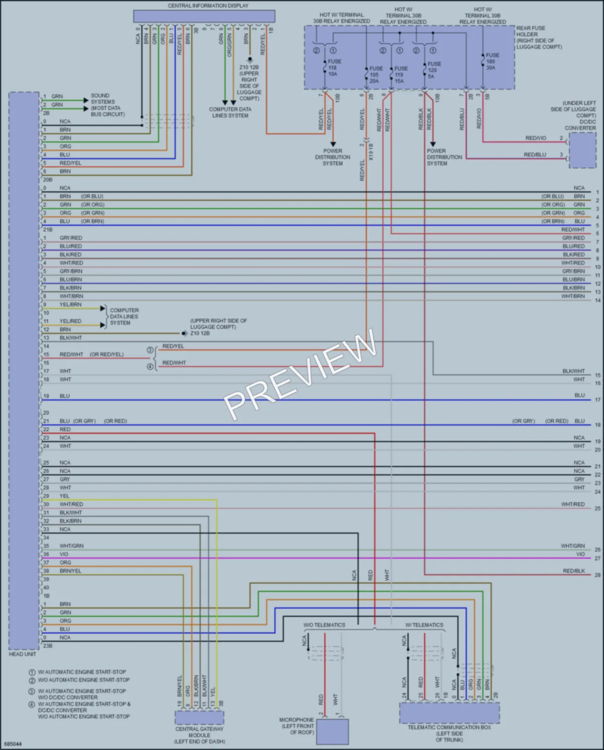 2019 BMW 640iGranCoupe Radio wiring diagram preview