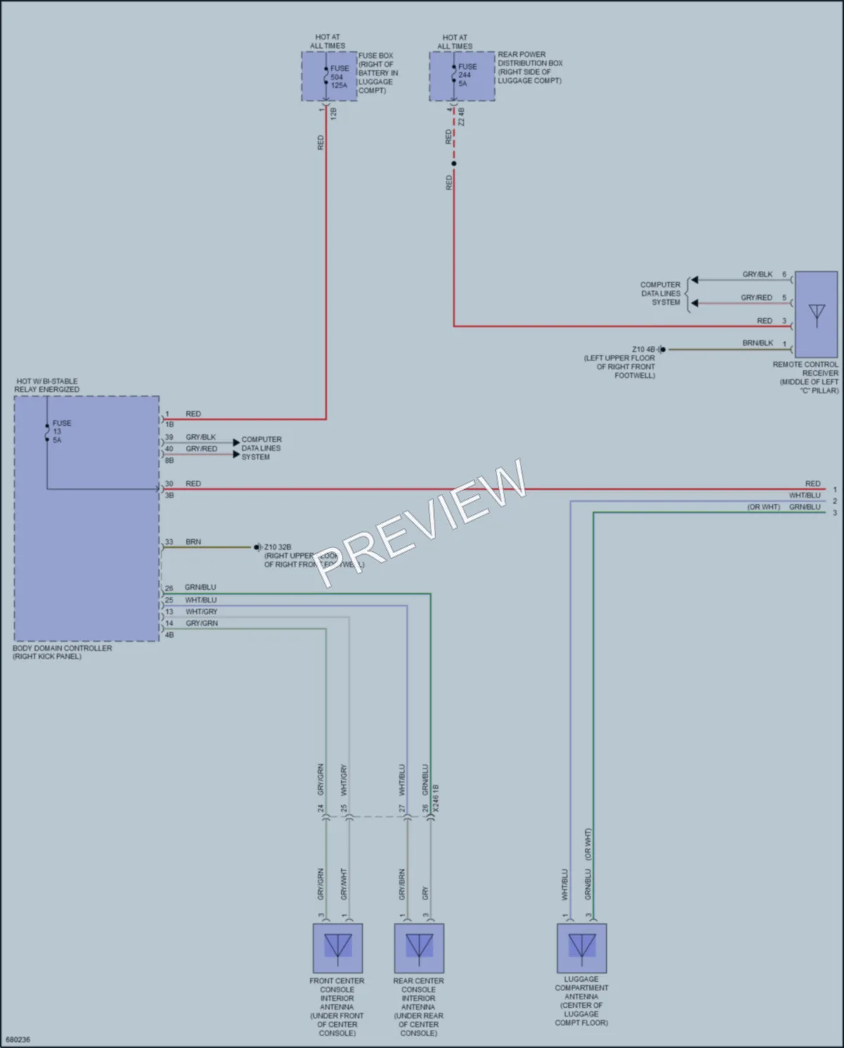 2019 BMW 640iGranTurismo Anti Theft wiring diagram preview