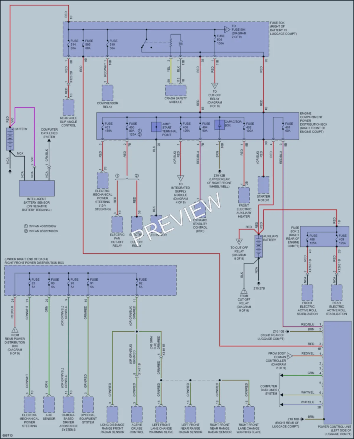 2019 BMW 640iGranTurismo Power Distribution wiring diagram preview