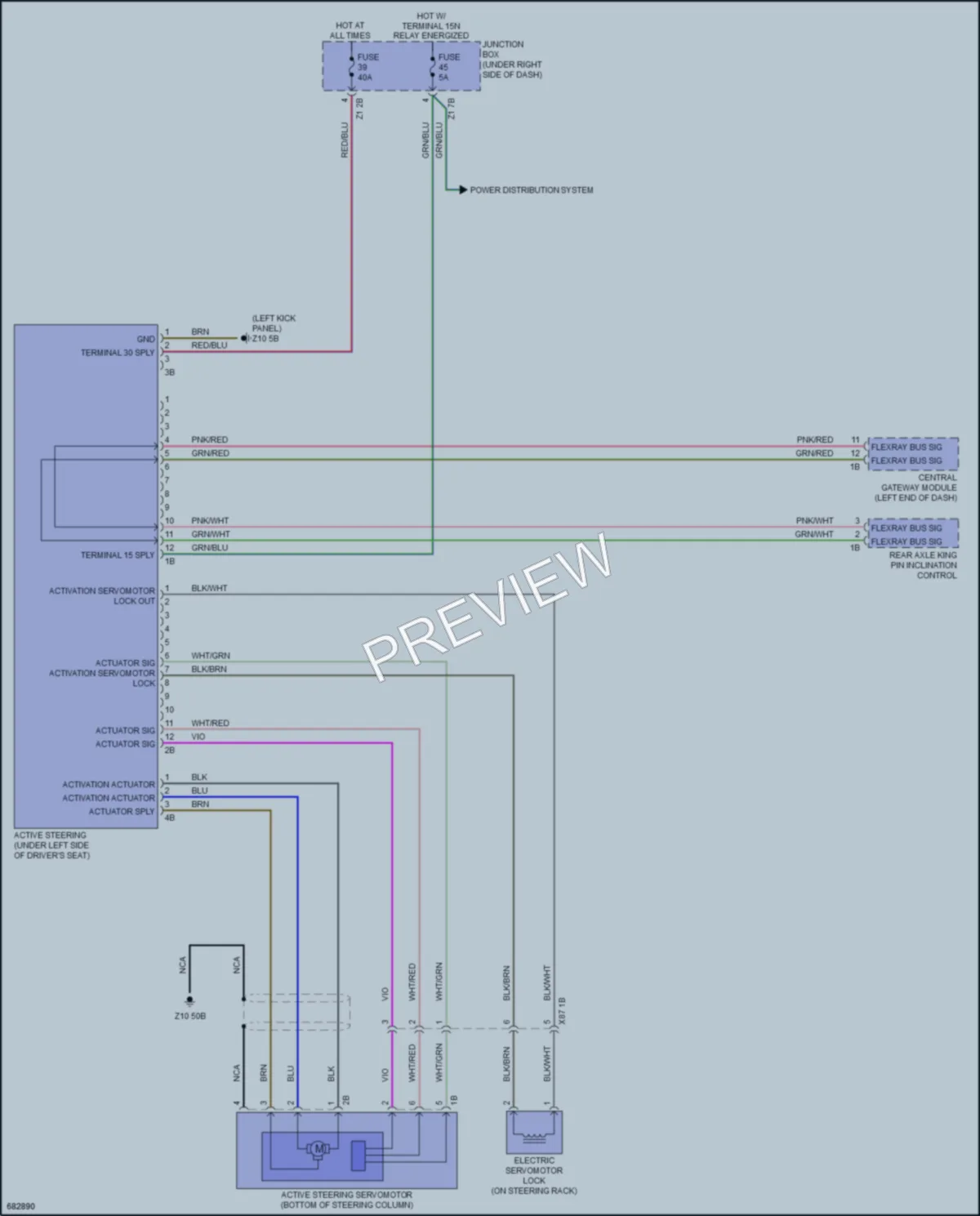 2019 BMW 650iGranCoupe Electronic Power Steering wiring diagram preview