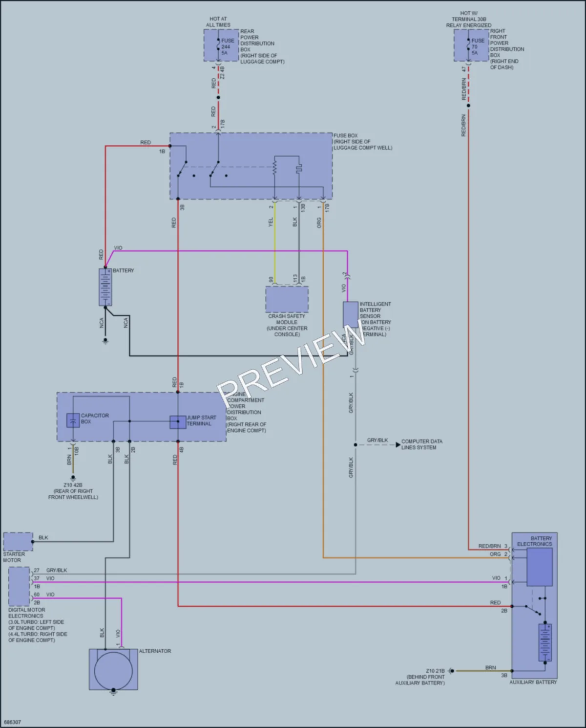 2019 BMW 740i Starting Charging wiring diagram preview