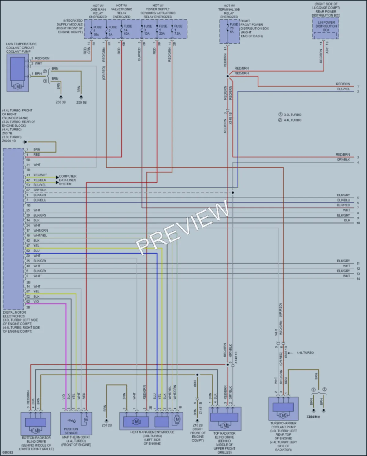 2019 BMW 750Li Cooling Fan wiring diagram preview