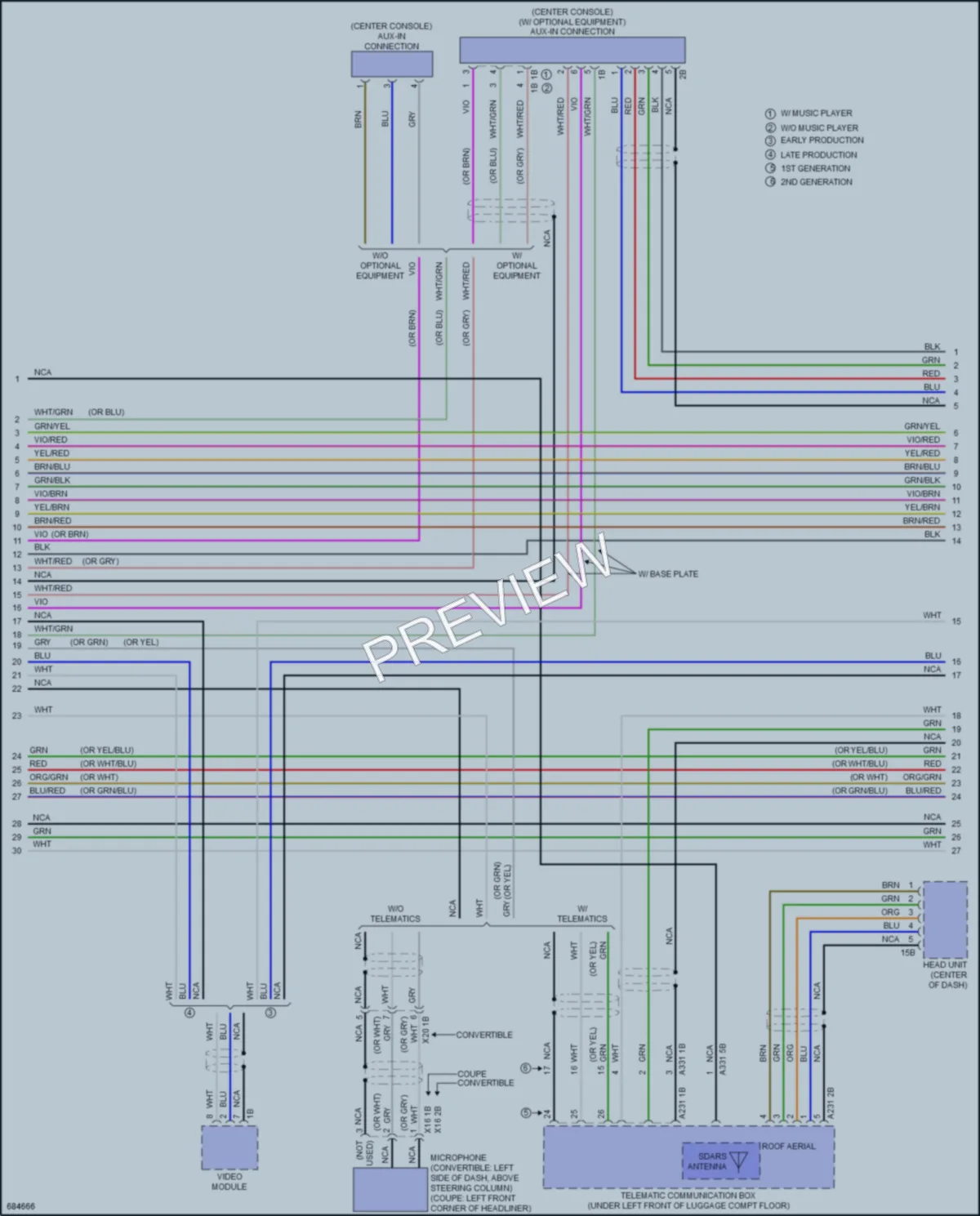 2019 BMW M240i Radio wiring diagram preview
