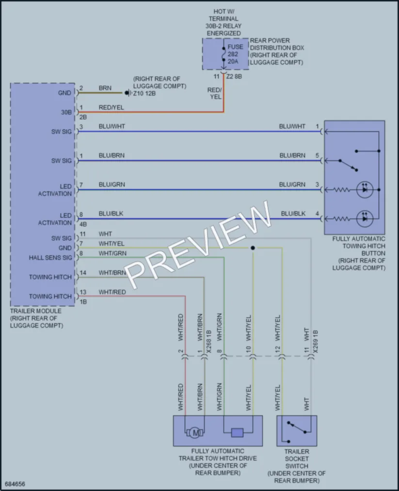 2019 BMW M550i Active Bodyworks wiring diagram preview