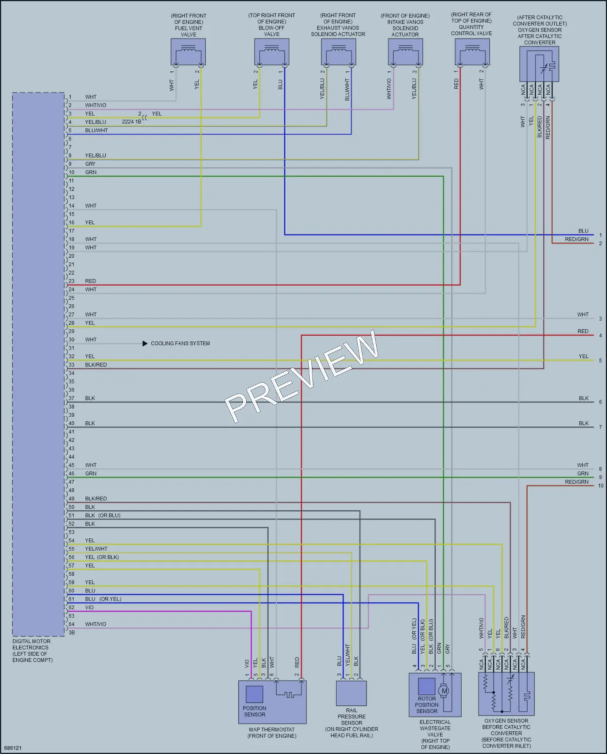 2019 BMW M550i Engine Performance wiring diagram preview