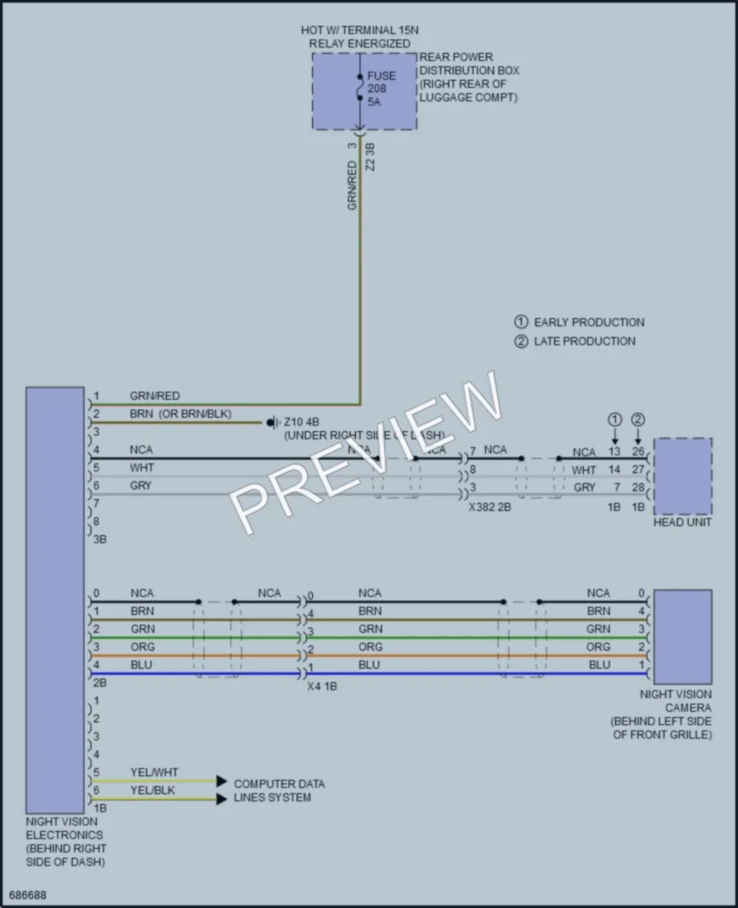 2019 BMW M550i Instrument Cluster wiring diagram preview