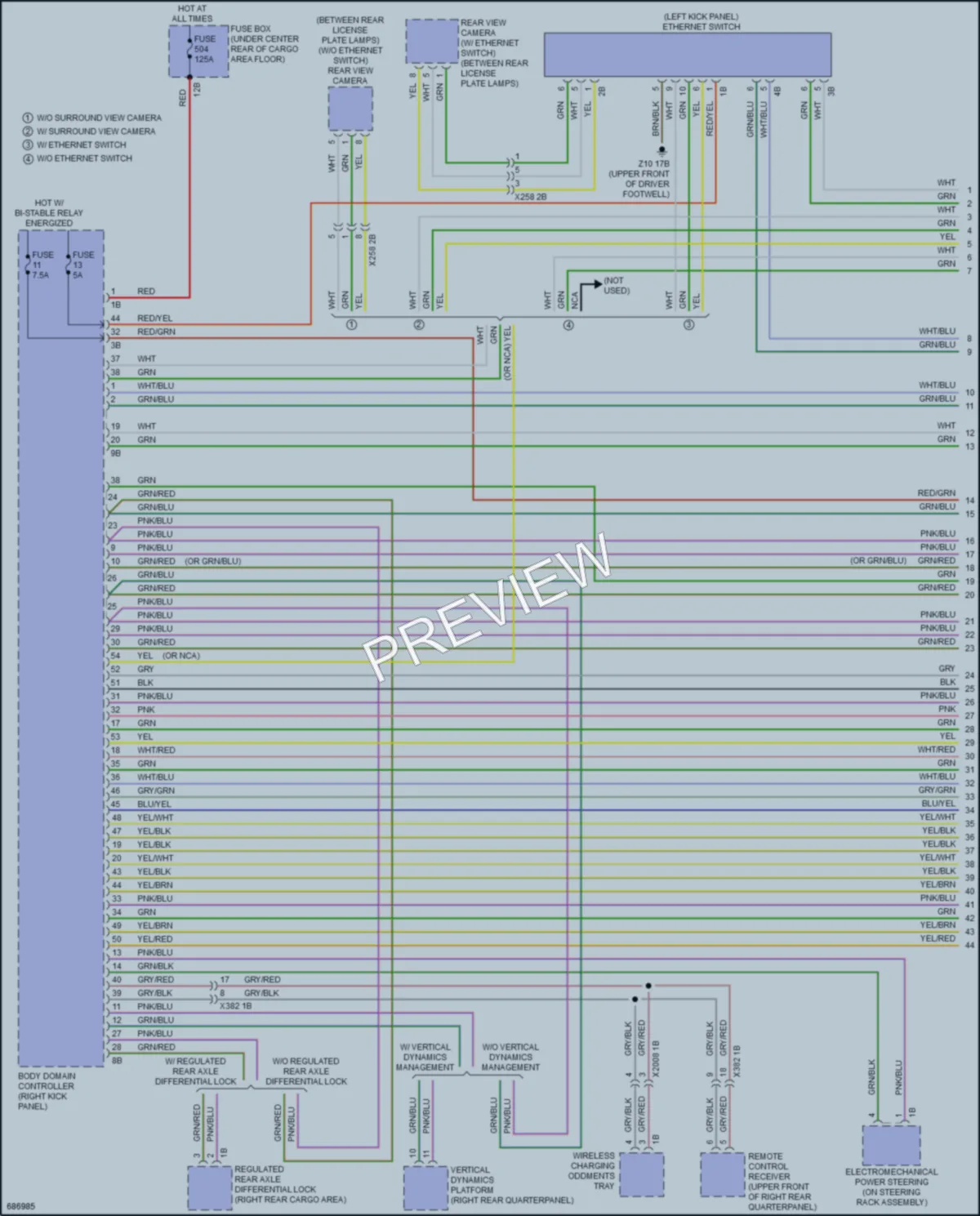 2019 BMW X4 Computer Data Lines wiring diagram preview