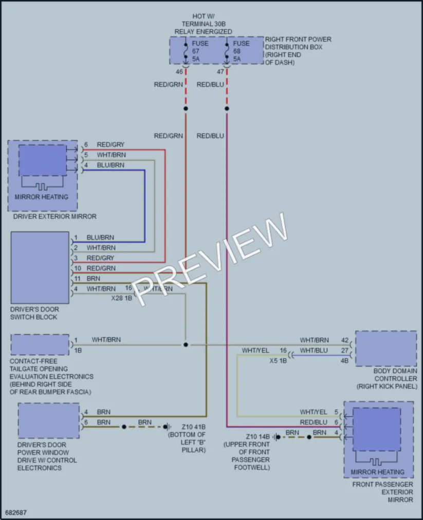 2019 BMW X4 Defoggers wiring diagram preview