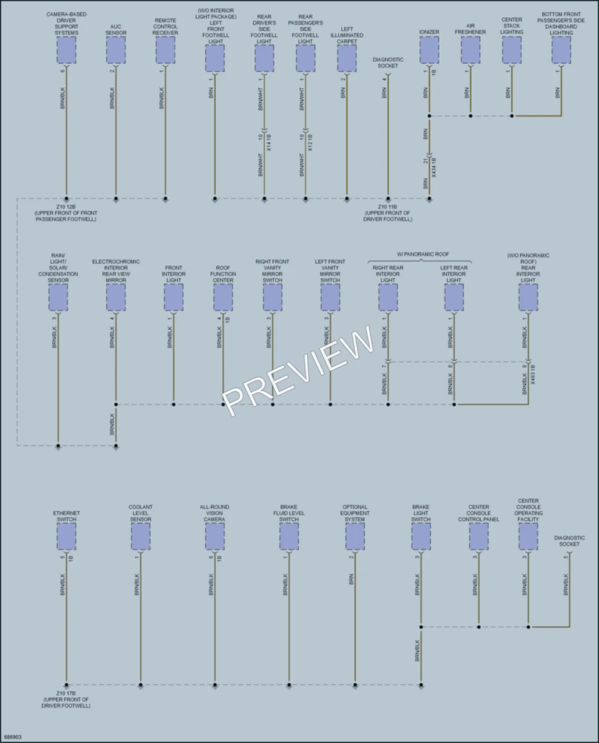 2019 BMW X4 Ground Distribution wiring diagram preview