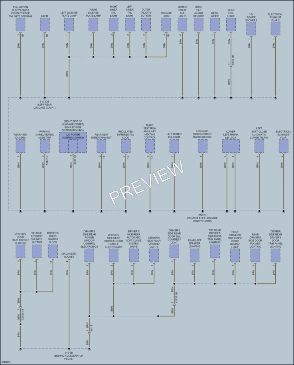 2019 BMW X5 Ground Distribution wiring diagram preview