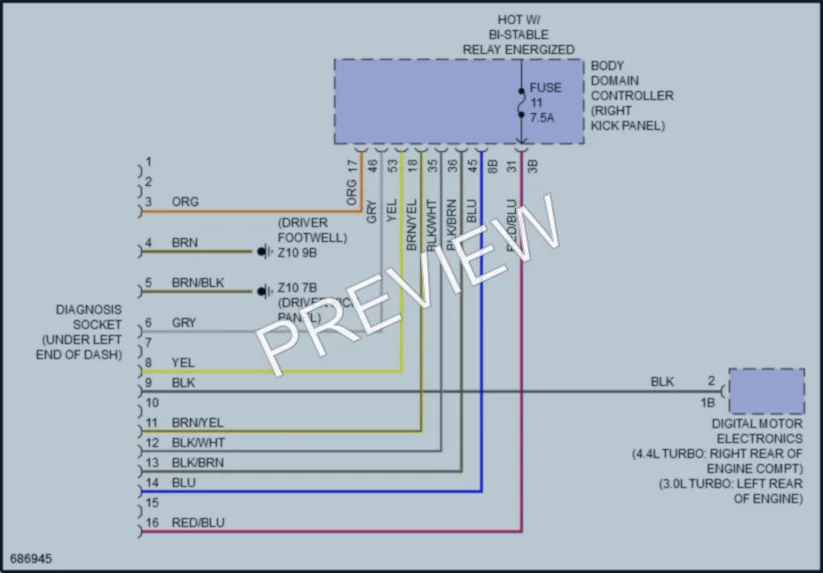 2019 BMW X6 Computer Data Lines wiring diagram preview