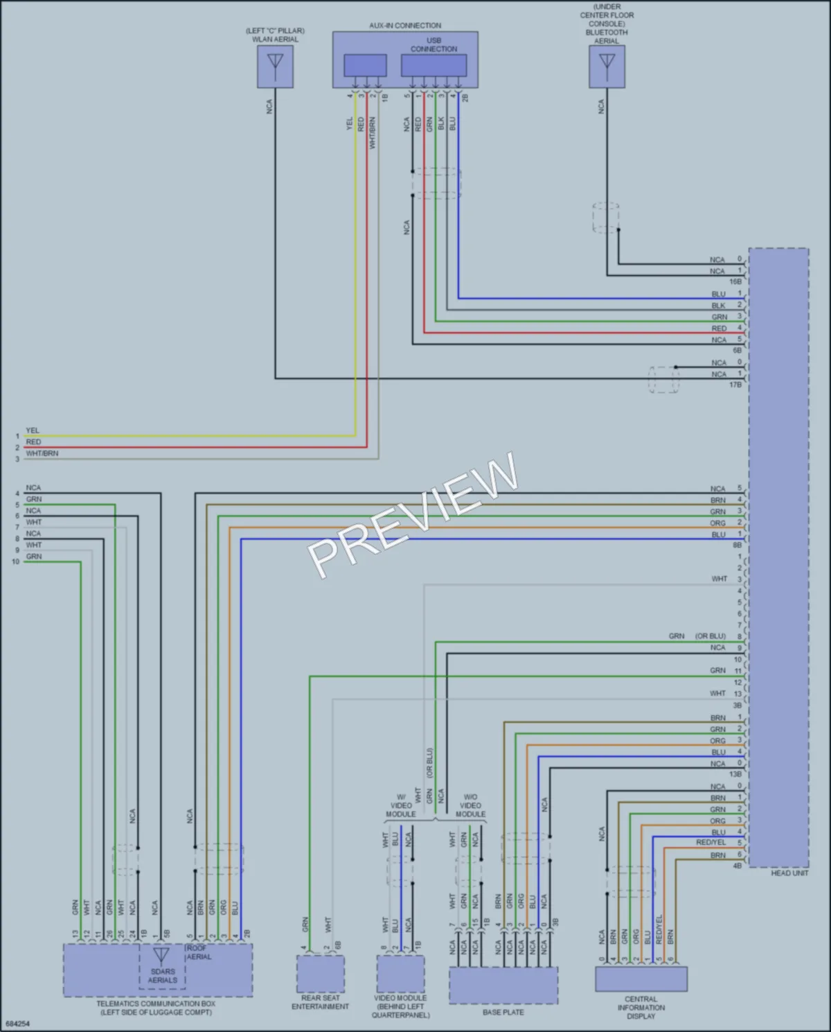 2019 BMW X6 Navigation wiring diagram preview