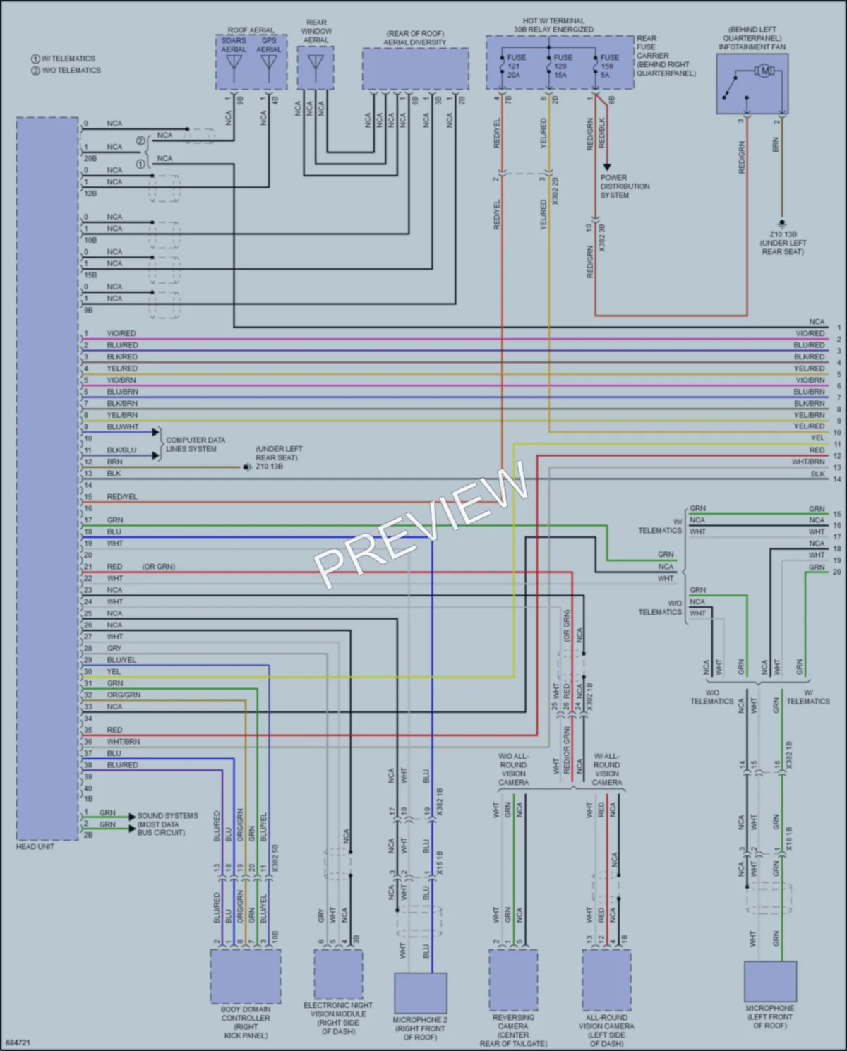 2019 BMW X6M Radio wiring diagram preview