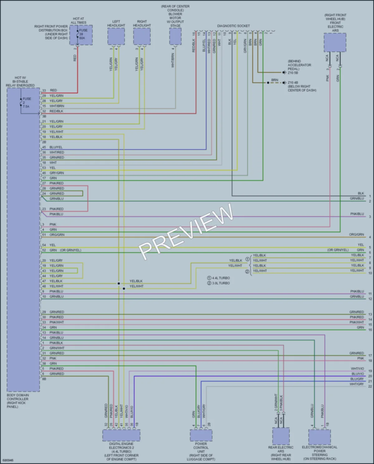 2019 BMW X7 Computer Data Lines wiring diagram preview