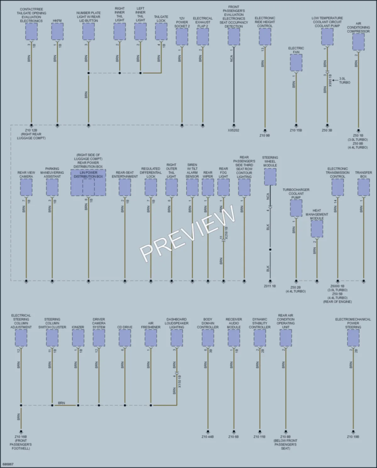 2019 BMW X7 Ground Distribution wiring diagram preview