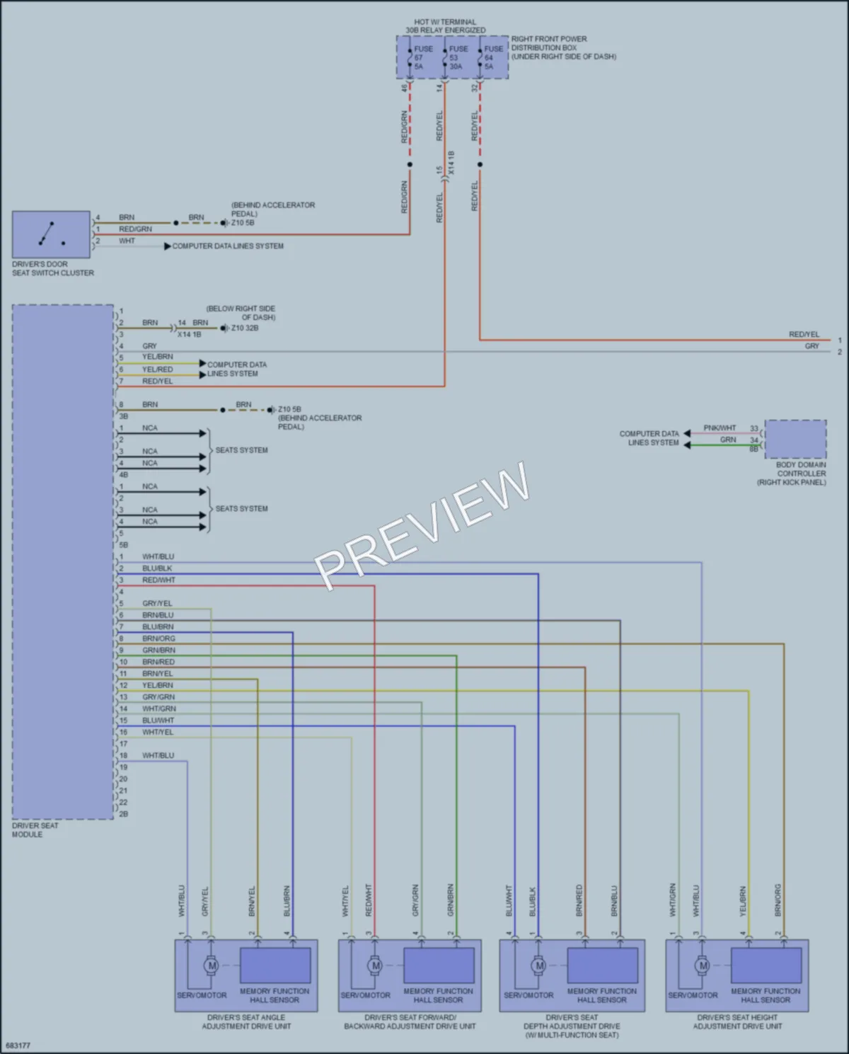 2019 BMW X7 Memory Systems wiring diagram preview