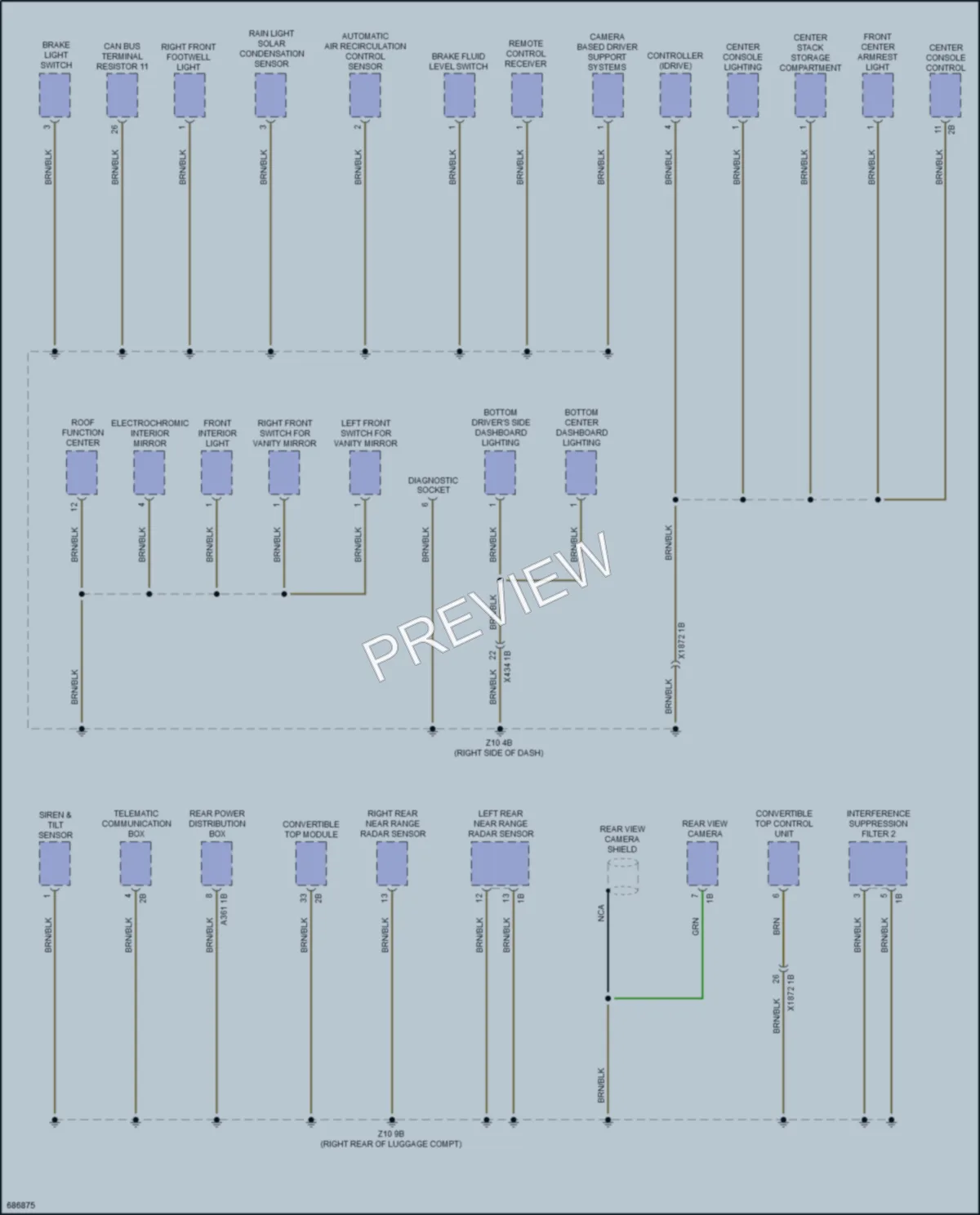 2019 BMW Z4 Ground Distribution wiring diagram preview