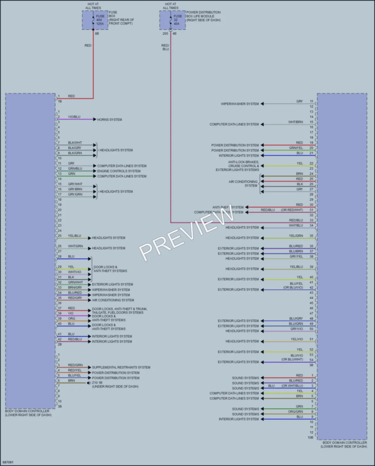 2019 BMW i3s Body Control Modules wiring diagram preview