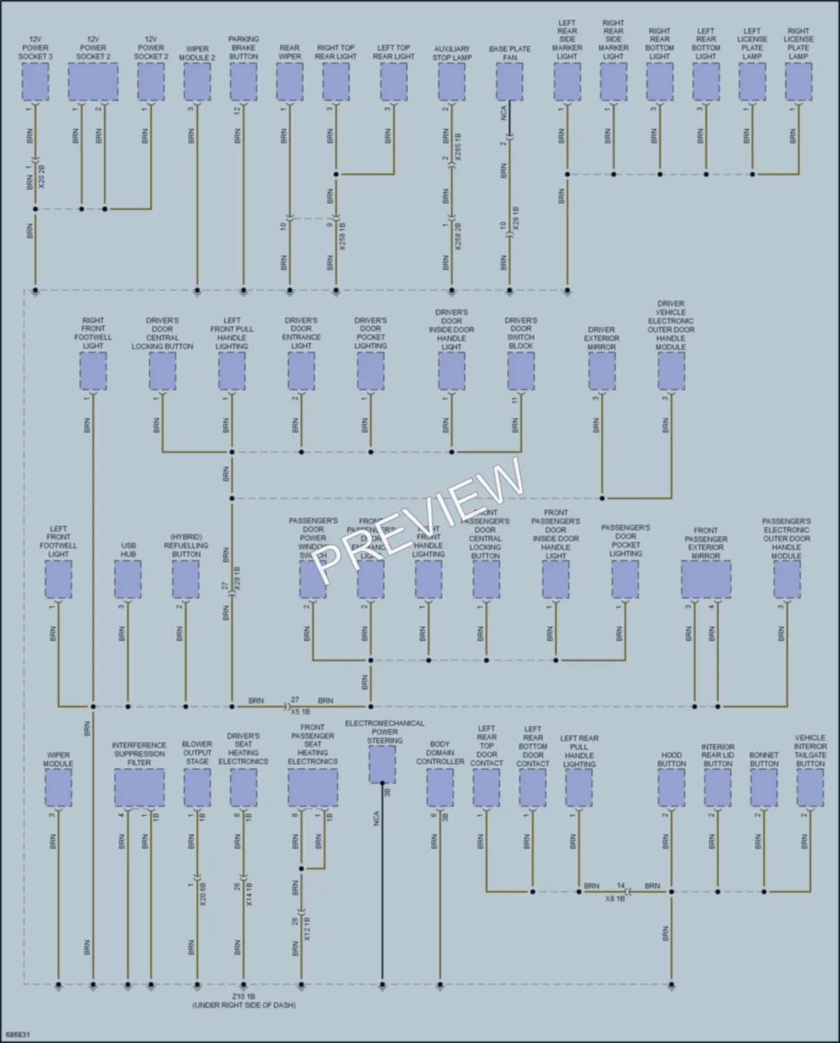 2019 BMW i3s Ground Distribution wiring diagram preview