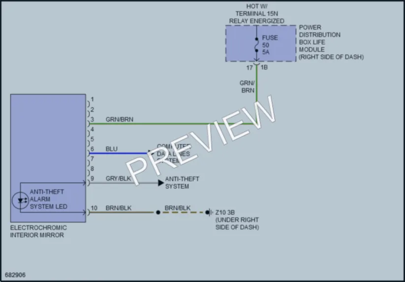 2019 BMW i3s Power Mirrors wiring diagram preview