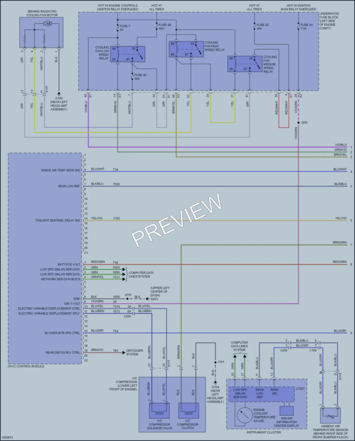 2019 Buick Cascada Air Conditioning wiring diagram preview